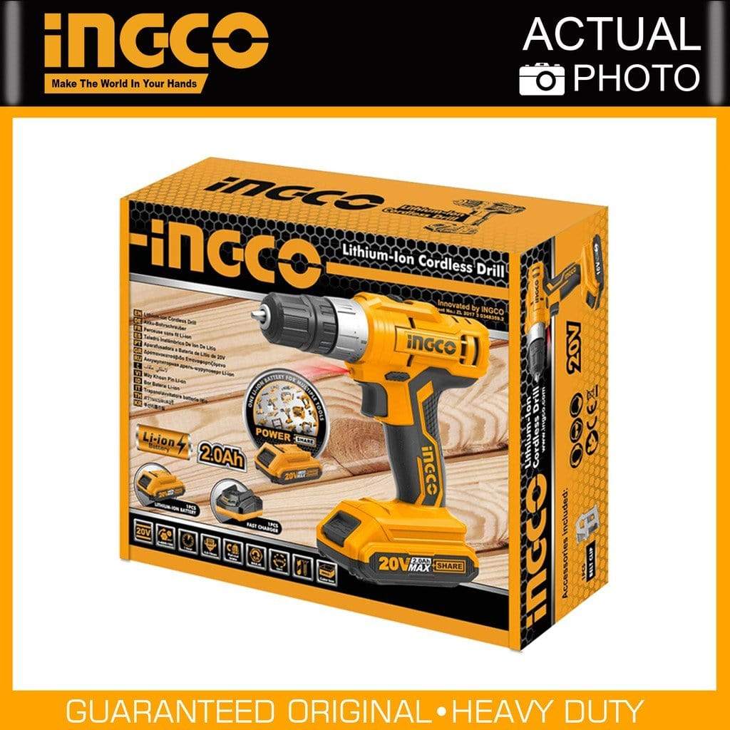 Ingco Lithium-Ion Cordless Drill 20V - CDLI20024 | Supply Master | Accra, Ghana Tools Building Steel Engineering Hardware tool