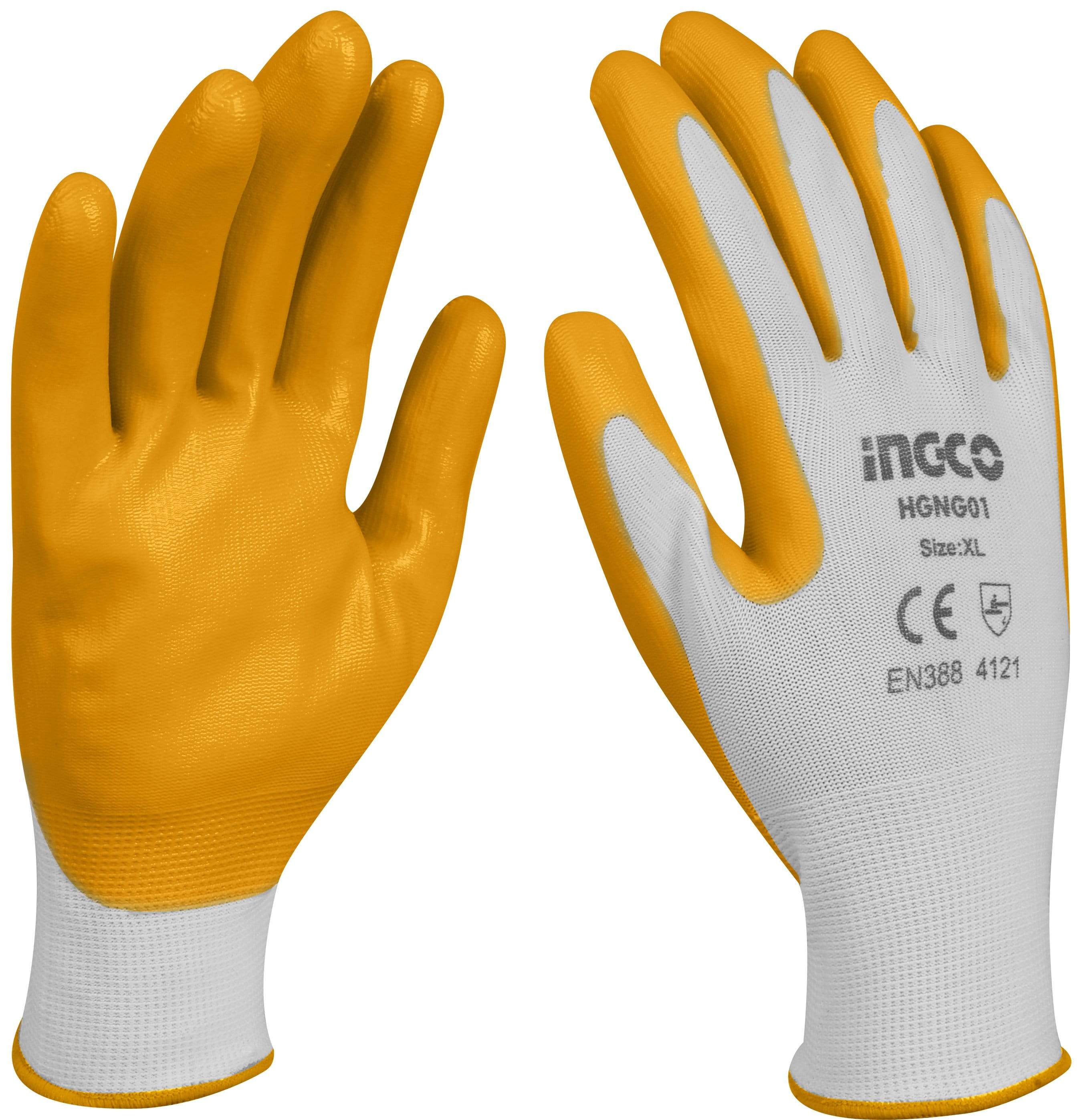 Ingco Nitrile Coated Gloves - HGNG01 & HGNG01.L | Supply Master | Accra, Ghana Tools Building Steel Engineering Hardware tool
