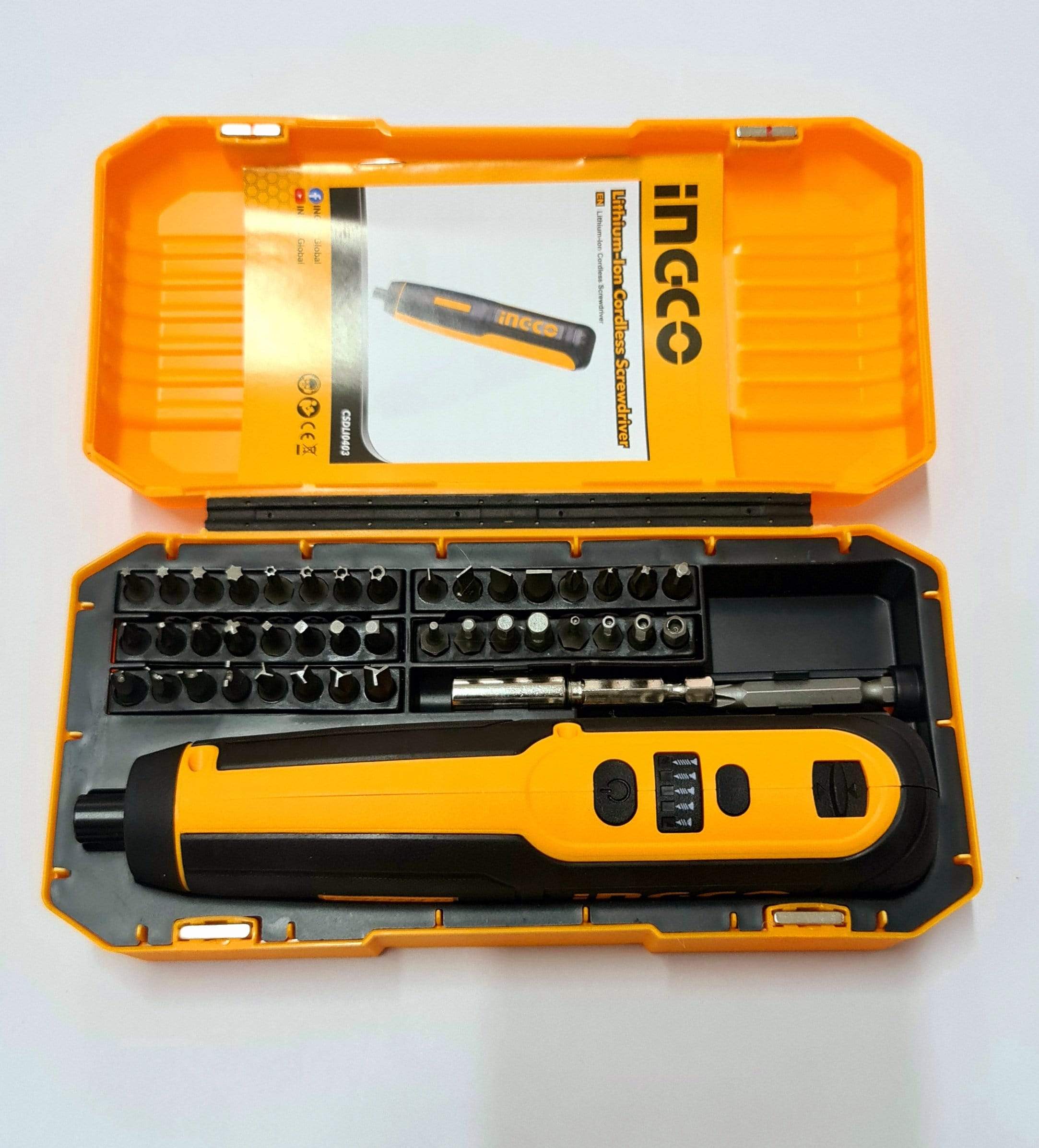 Ingco Rechargeable Lithium-ion Screwdriver 4 Volt - CSDLI0403 | Supply Master | Accra, Ghana Tools Building Steel Engineering Hardware tool