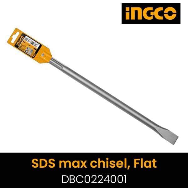 Ingco SDS Max Chisel 18 x 400mm  (Pointed & Flat) - DBC0214001 & DBC0224001 | Supply Master | Accra, Ghana Tools Flat Building Steel Engineering Hardware tool