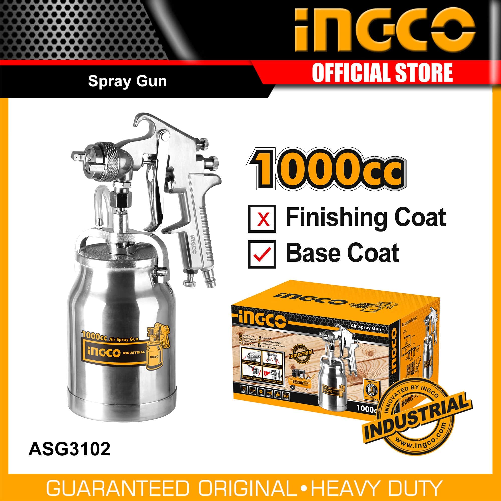 Ingco Spray Gun 1000cc - ASG3102 | Supply Master | Accra, Ghana Tools Building Steel Engineering Hardware tool