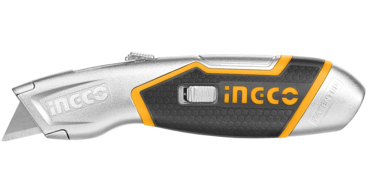Ingco Utility Knife with Zinc Alloy Shell - HUK618