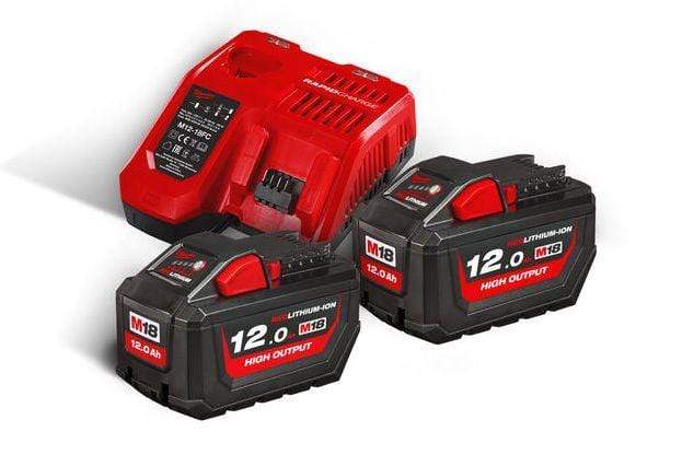 Milwaukee M18™ 2 Pair 12.0 Ah Battery & Multi Voltage Fast Charger 18V Pack- M18 HNRG-122 | Supply Master | Accra, Ghan Tools Building Steel Engineering Hardware tool