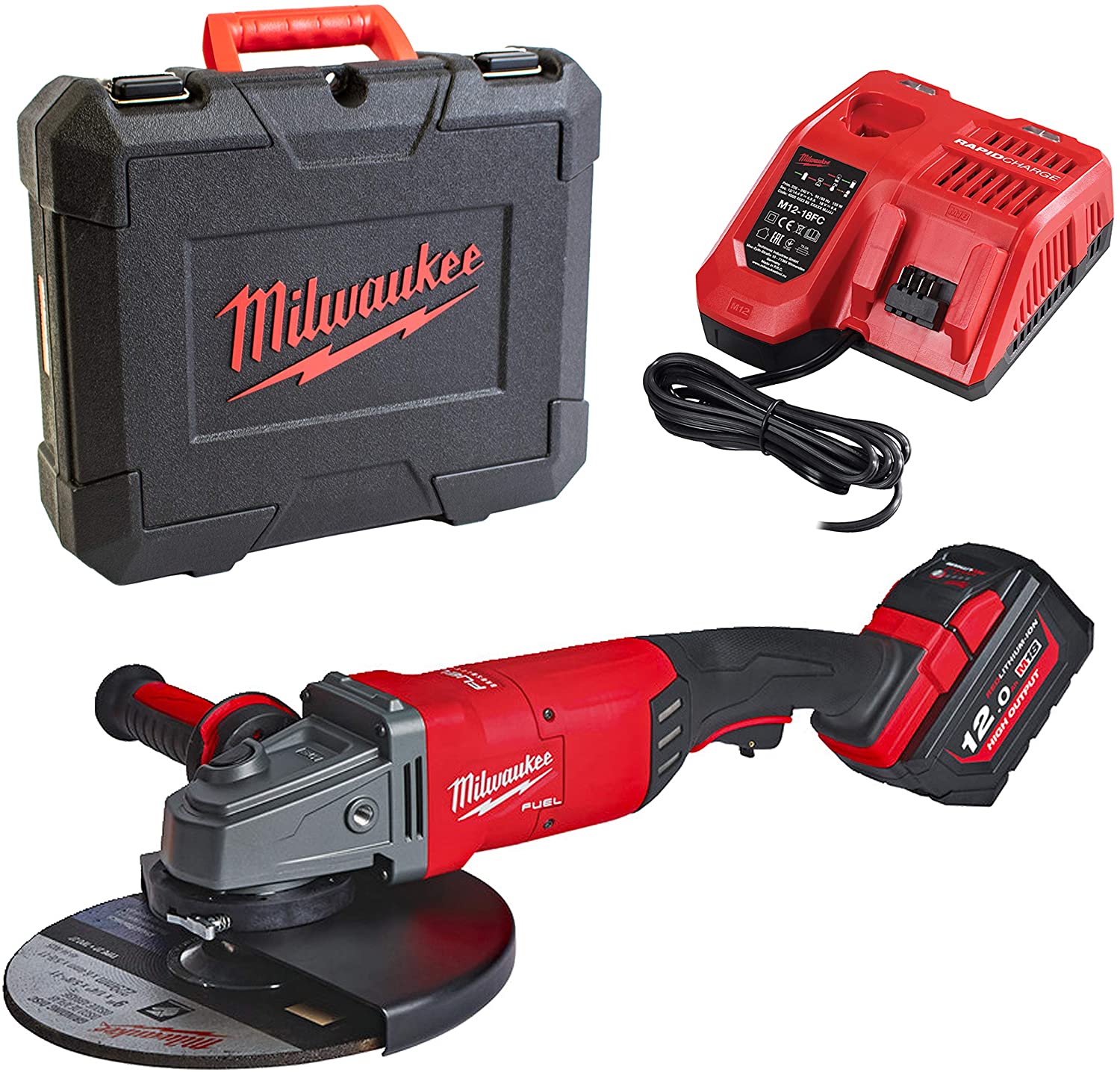 Milwaukee M18 FUEL™ 230mm Large Cordless Angle Grinder 18V - M18 FLAG230XPDB-121C | Supply Master | Accra, Ghan Tools Building Steel Engineering Hardware tool