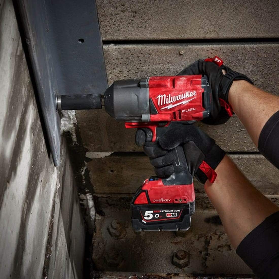 Milwaukee M18 FUEL™ Cordless ¾″ High Torque Impact Driver 18V - M18 ONEFHIWF34-502X | Supply Master | Accra, Ghana Tools Building Steel Engineering Hardware tool
