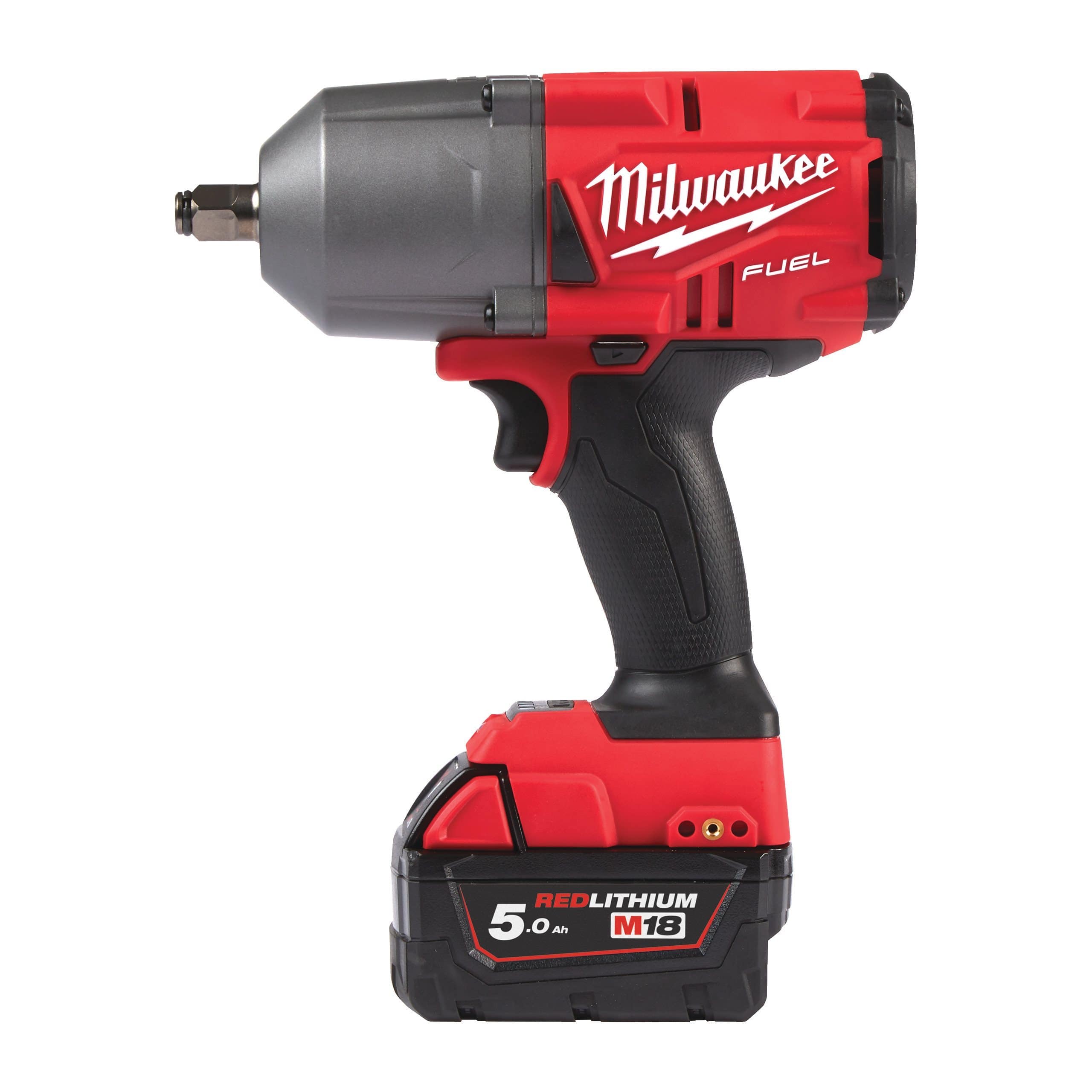 Milwaukee M18 FUEL™  Cordless ½˝ High Torque Impact Wrench with Friction Ring 18V - M18 CHIWF12-502X | Supply Master | Accra, Ghana Tools Building Steel Engineering Hardware tool