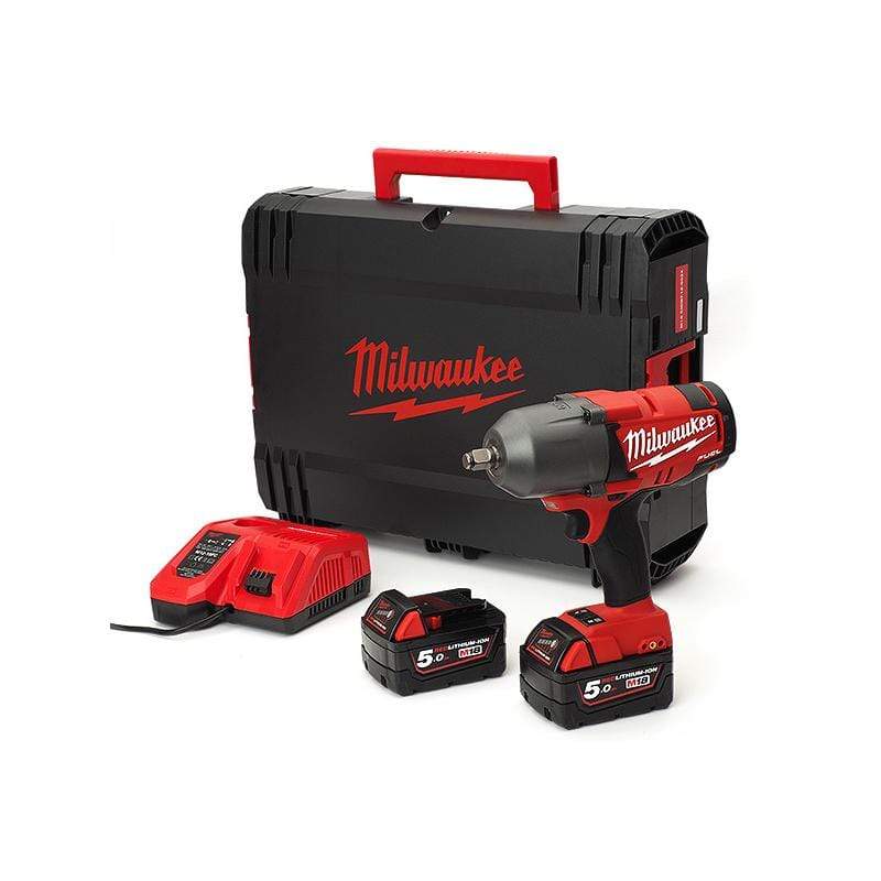 Milwaukee M18 FUEL™  Cordless ½˝ High Torque Impact Wrench with Friction Ring 18V - M18 CHIWF12-502X | Supply Master | Accra, Ghana Tools Building Steel Engineering Hardware tool