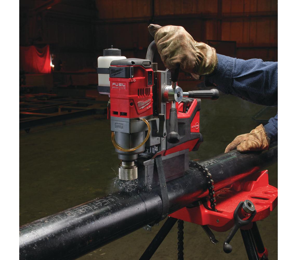 Milwaukee M18 FUEL™ Magnetic Drilling Press with Permanent Magnet 18V - M18 FMDP-502C | Supply Master | Accra, Ghana Tools Building Steel Engineering Hardware tool