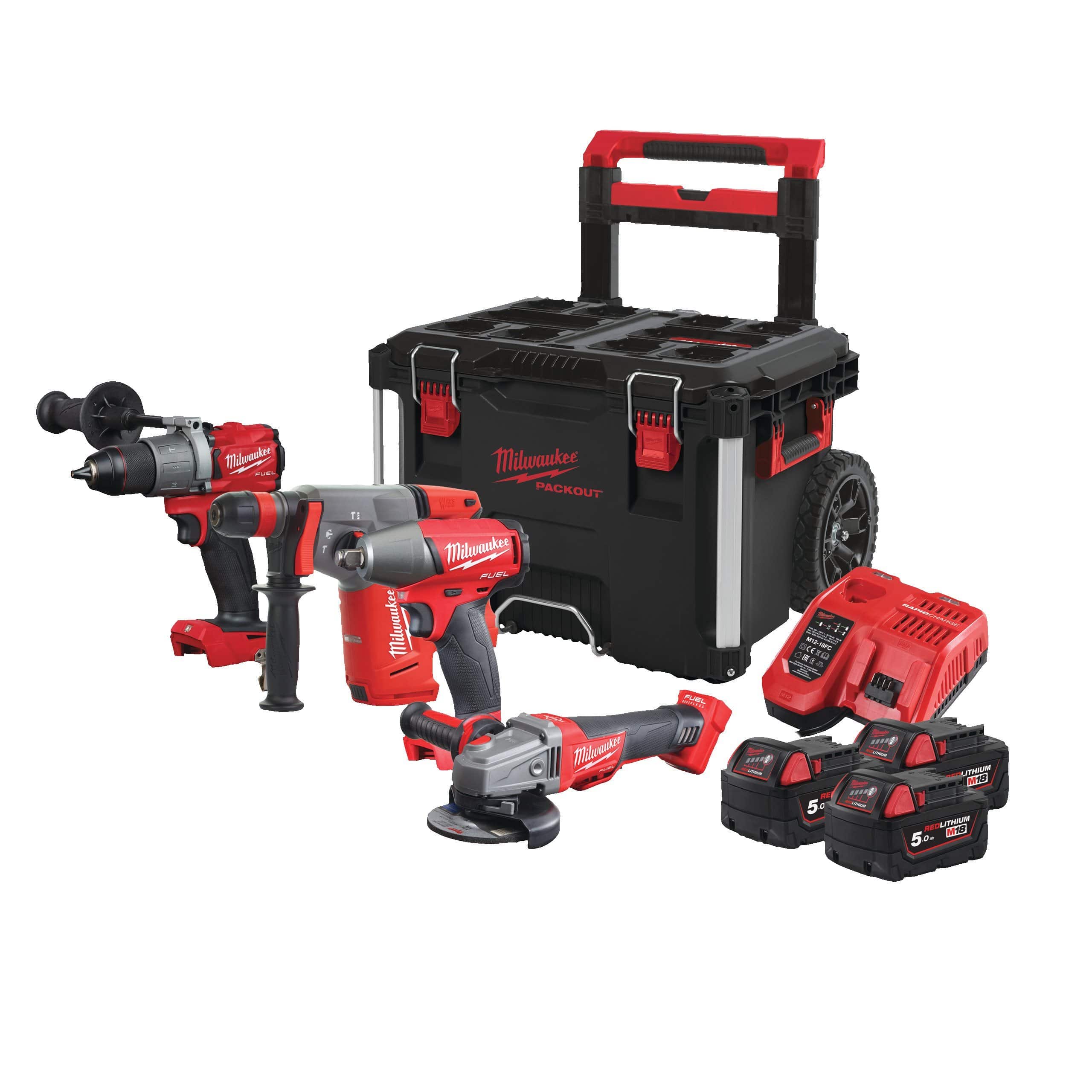Milwaukee M18 FUEL™ Powerpack Combo Kit - M18 FPP4A-503P | Supply Master | Accra, Ghan Tools Building Steel Engineering Hardware tool