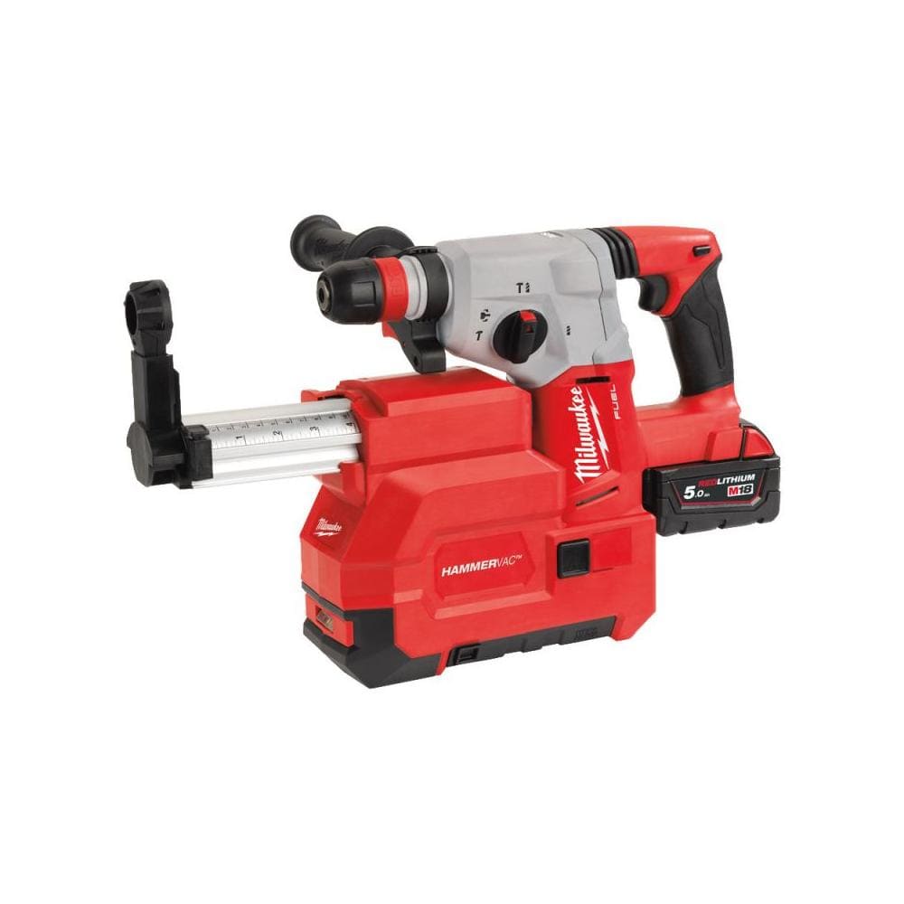 Milwaukee M18 FUEL™ SDS-Plus Hammer with Dedicated Dust Extractor 18V - M18 CHXDE-502C | Supply Master | Accra, Ghana Tools Building Steel Engineering Hardware tool