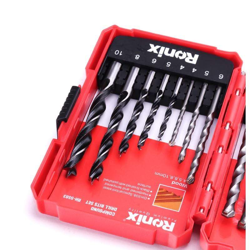 Ingco 16pcs Metal, Concrete And Wood Drill Bit Set - AKD9165 | Supply Master | Accra, Ghana Tools Building Steel Engineering Hardware tool