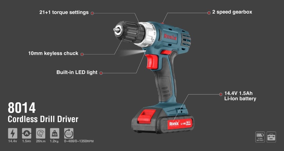 Ford Lithium-Ion Impact Cordless Drill 14.4V - FS-50-2B | Supply Master | Accra, Ghana Tools Building Steel Engineering Hardware tool