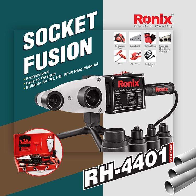 Ronix PPR - Plastic Socket Welding Tool 2000W, 20/25/32 & 40mm - RH-4401 | Supply Master | Accra, Ghana Tools Building Steel Engineering Hardware tool
