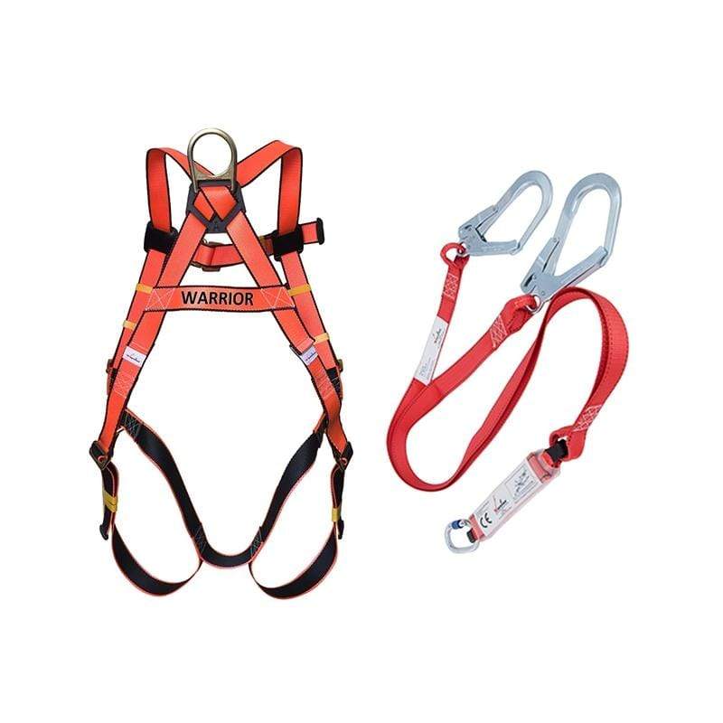 Safety Harness With Double Lanyard & Shock Absorber