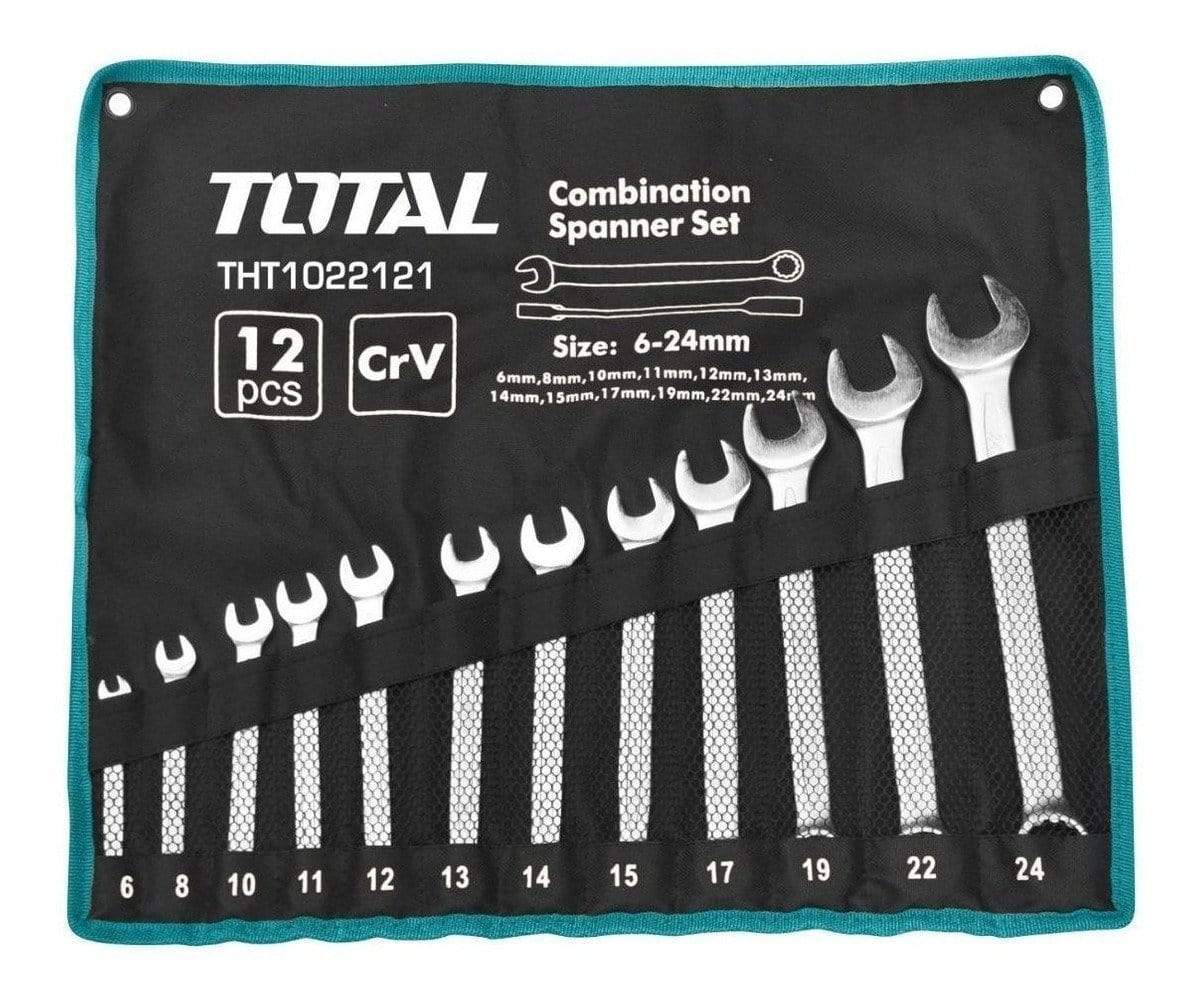 Total 12 Pieces Combination Spanner Set 6-32mm - THT1022122