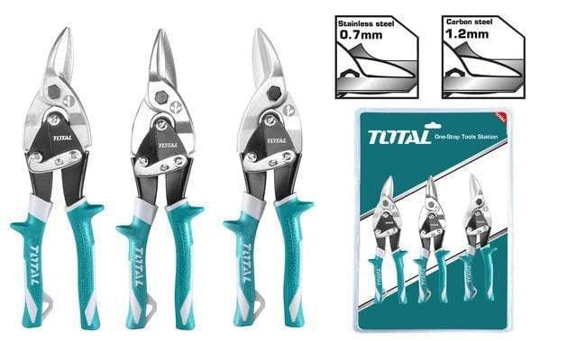 Total 3 Pieces Aviation Snip Set - THT520106K | Supply Master | Accra, Ghana Tools Building Steel Engineering Hardware tool