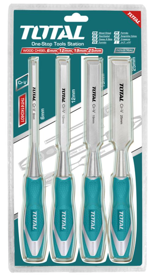 Total 4 Pieces Wood Chisel Set - THT41K0401 | Supply Master | Accra, Ghana Tools Building Steel Engineering Hardware tool