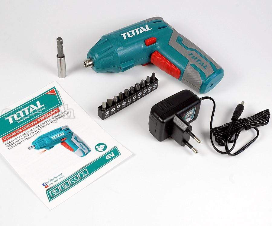 Total 4V Cordless Screwdriver - TSDL10401 | Supply Master | Accra, Ghana Tools Building Steel Engineering Hardware tool