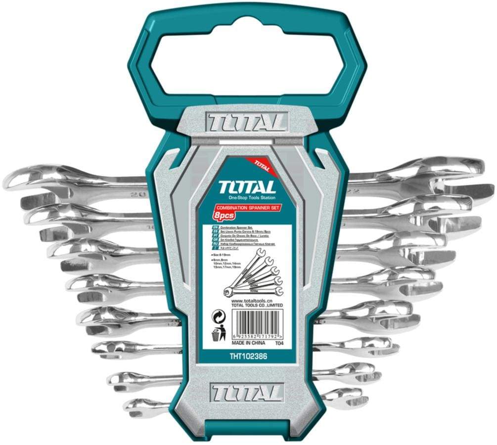 Total 8 Pieces Double Open End Spanner Set  - THT102386 | Supply Master | Accra, Ghana Tools Building Steel Engineering Hardware tool