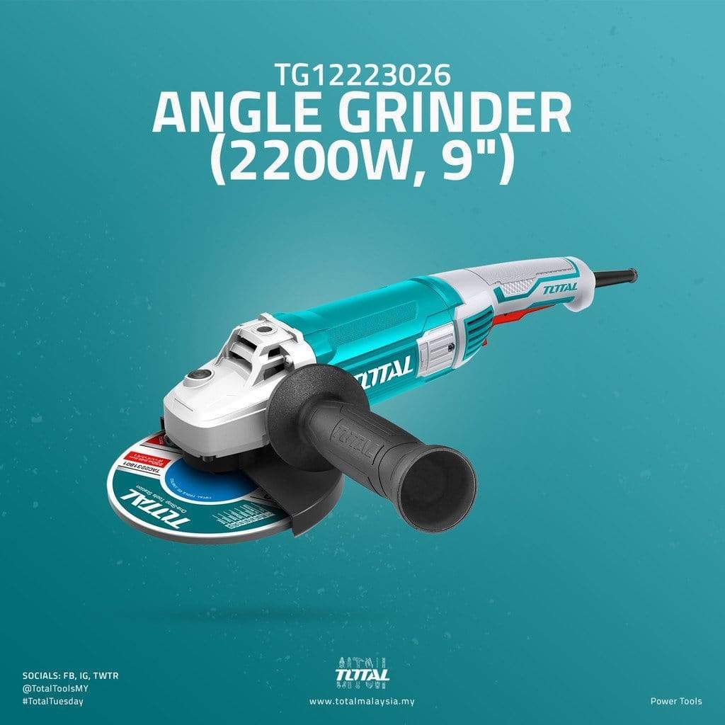 Total 9"/230mm Angle Grinder 2200W - TG12223026 | Supply Master | Accra, Ghana Tools Building Steel Engineering Hardware tool