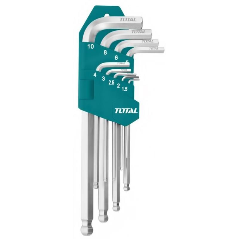 Total 9 Pieces Ball Point Hex Key Set - THT106292 | Supply Master | Accra, Ghana Tools Building Steel Engineering Hardware tool