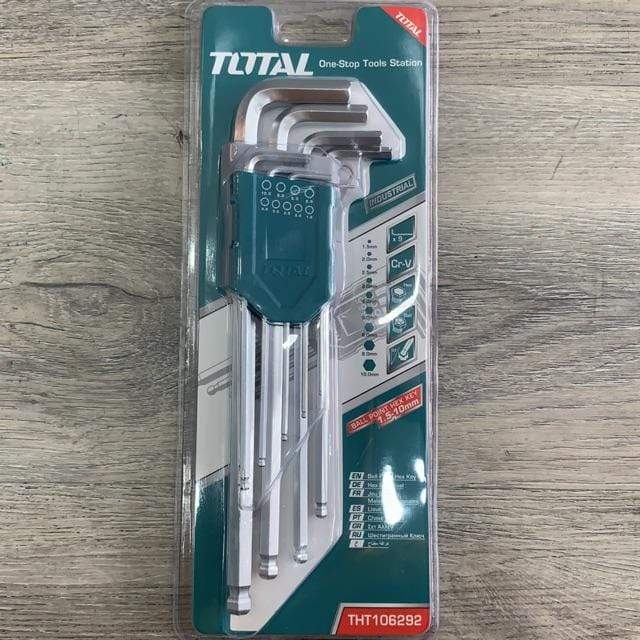 Total 9 Pieces Hex Key Set - THT106191 | Supply Master | Accra, Ghana Tools Building Steel Engineering Hardware tool
