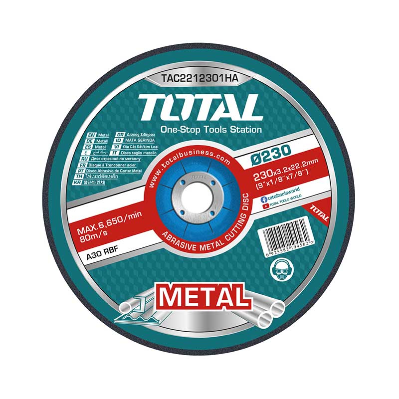 Total Abrasive Metal Cutting Disc 230 x 3.0mm - TAC2212301HA | Supply Master | Accra, Ghana Tools Building Steel Engineering Hardware tool