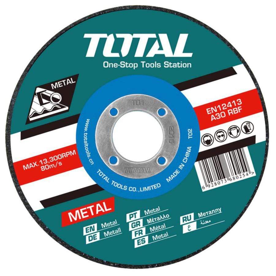 Total Abrasive Metal Cutting Disc, Flat centre | Supply Master | Accra, Ghana Tools Building Steel Engineering Hardware tool