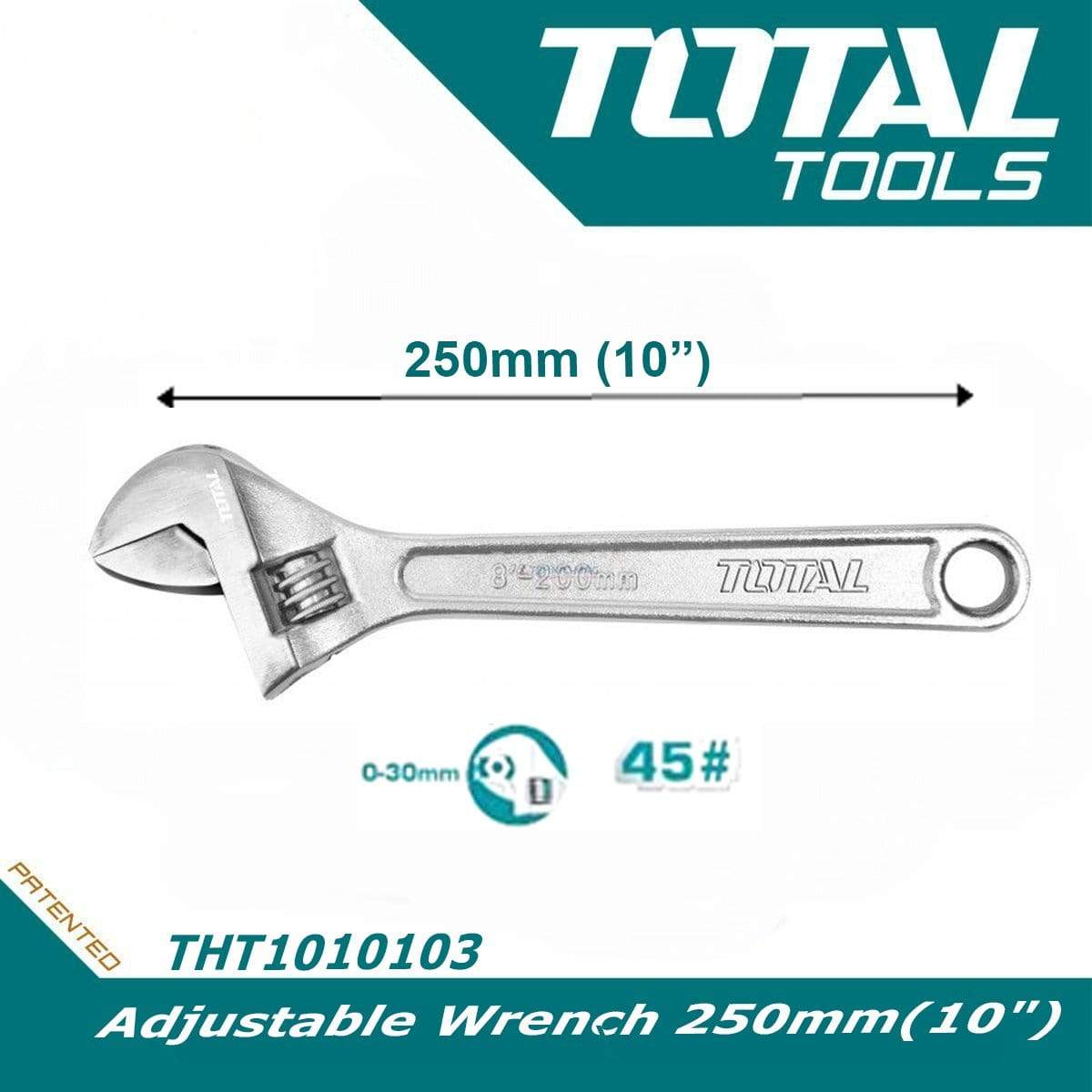 Total Adjustable Wrench - 10" & 12" | Supply Master | Accra, Ghana Tools 10" Building Steel Engineering Hardware tool