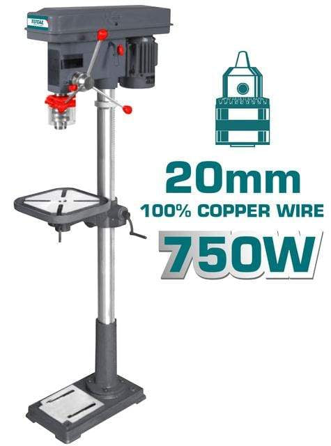 Total Drill Press 750W - TDP207502 | Supply Master | Accra, Ghana Tools Building Steel Engineering Hardware tool