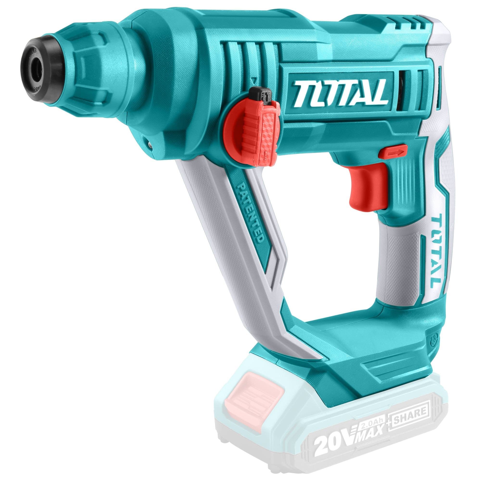 Total Lithium-ion Cordless Rotary Hammer 20V - TRHLI1601 | Supply Master | Accra, Ghana Tools With 20V Battery & Charger Building Steel Engineering Hardware tool