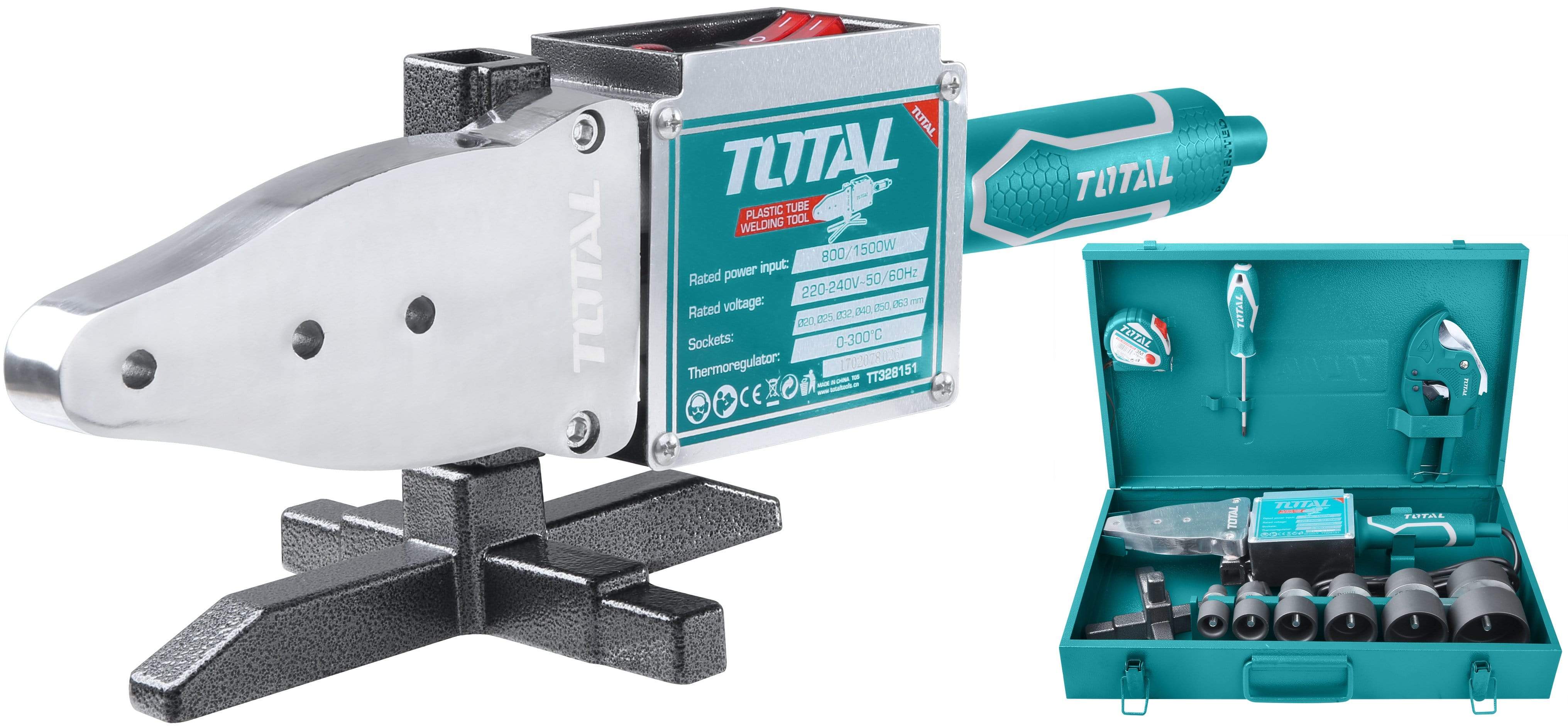 Total PPR - Plastic Tube Welding Tool 800W/1500W - TT328151