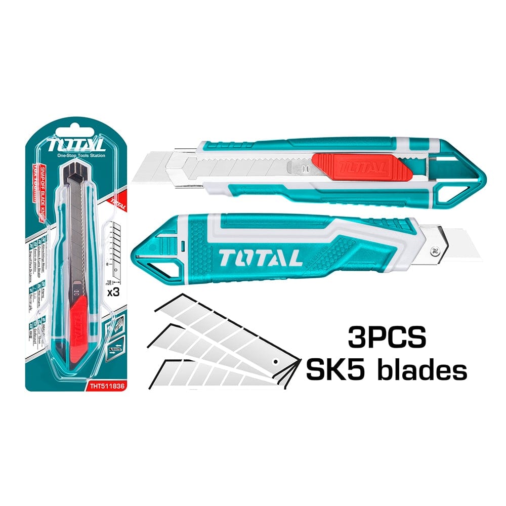 Total Snap-Off Blade Knife 169mm - THT511836 | Supply Master | Accra, Ghana Tools Buy Tools hardware Building materials