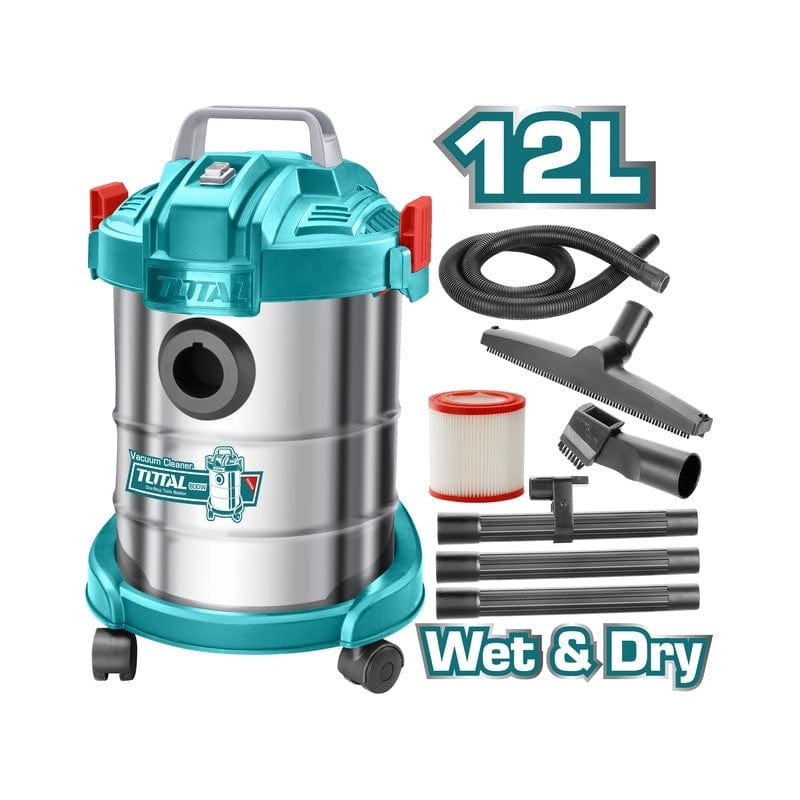 Total Wet & Dry Vacuum Cleaner 12 Liters 800W - TVC14122 | Supply Master | Accra, Ghana Steam & Vacuum Cleaner Buy Tools hardware Building materials